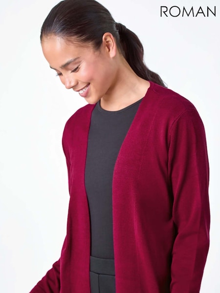 Roman Pink Petite Plain Stretch Cardigan (AB7910) | €40