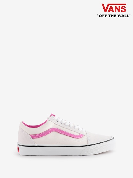 Vans Womens White/Pink Old Skool Trainers (AB8127) | €100