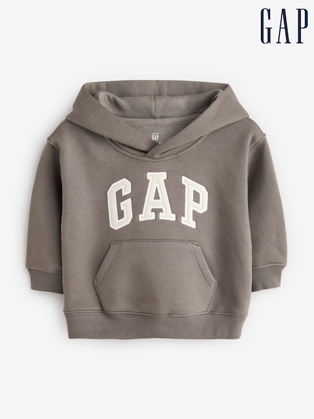 Gap Brown Original Logo Hoodie (6mths-5yrs) (AB8199) | €33