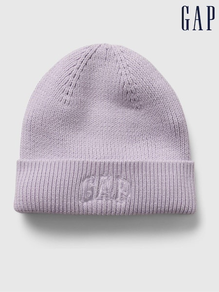 Gap Purple Kids Logo Beanie Hat (1-5yrs) (AB8210) | €13