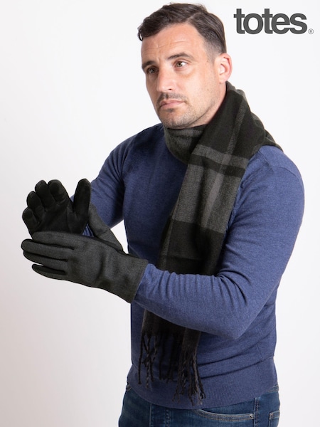 Totes Mens Wool Blend Winter Scarf and Thermal Lined Gloves (AB8244) | 42 €
