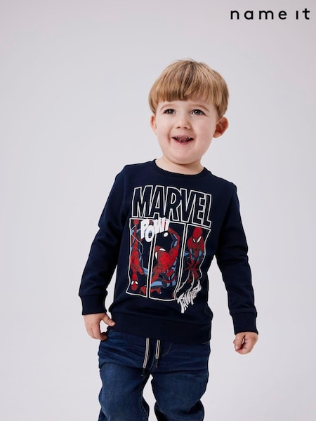 Name It Blue Spiderman Long Sleeve Sweatshirt (AB8369) | ‏84 ر.ق.