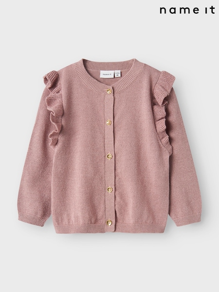 Name It Long Sleeve Frill Metalised Fibre Glitter Cardigan (AB8386) | € 24