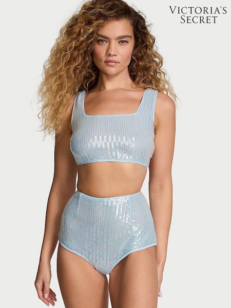 Victoria's Secret Light Blue Sequin Short Pyjama Set (AB8450) | €43