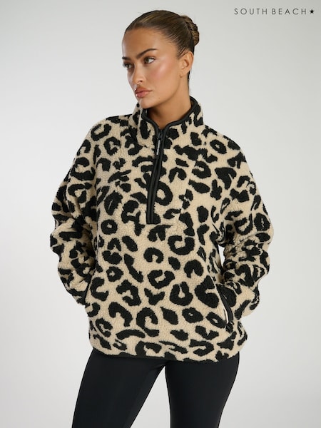 טבעי - South Beach Borg Quarter Zip Jacket (AB8875) | ‏241‏₪