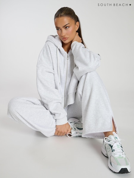 South Beach Cropped Zip Up Sweatshirt (AB8890) | €61