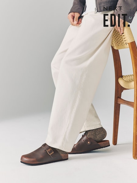 Коричневый - Edit Suede Mules (AB9021) | €43