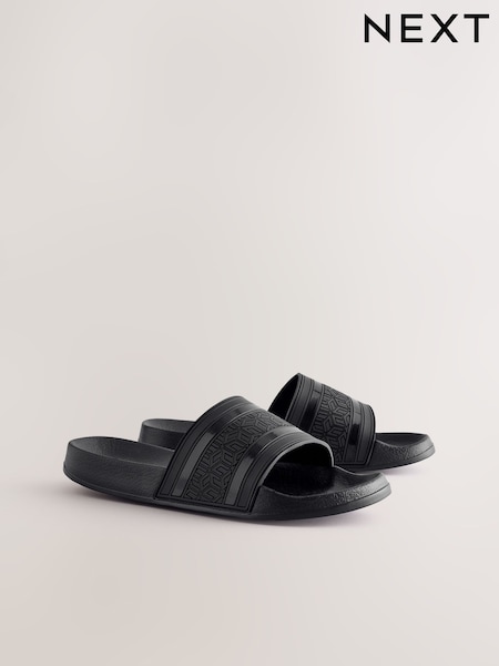 Black Stripe Sliders (AB9026) | $32