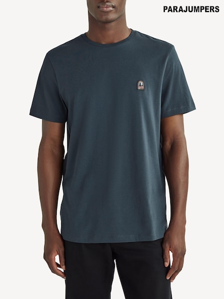 Albastru - Parajumpers Blue Patch T-Shirt (AB9035) | 484 LEI