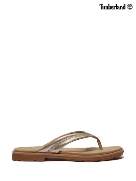 Timberland Gold Calista Bay Thong Sandals (AB9107) | €99