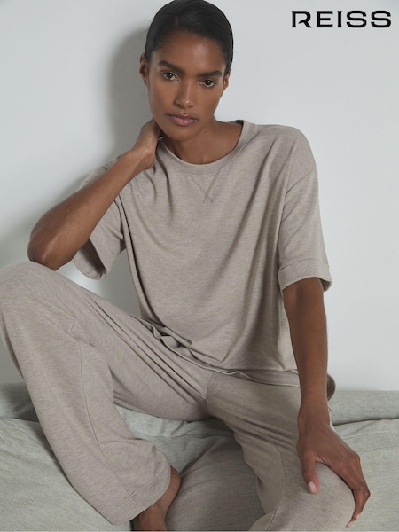 Reiss Fawn Finley Thermal Jersey Relaxed T-Shirt (AB9119) | €103
