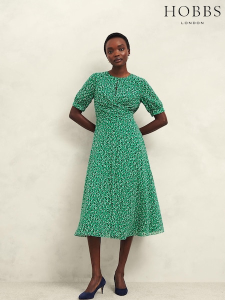 Hobbs Green Bridget Dress (AB9137) | 443 QAR