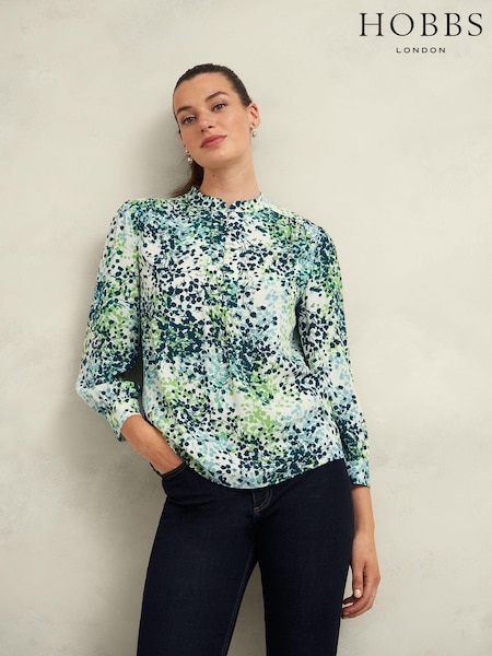Hobbs White Beatrix Blouse (AB9166) | AED460