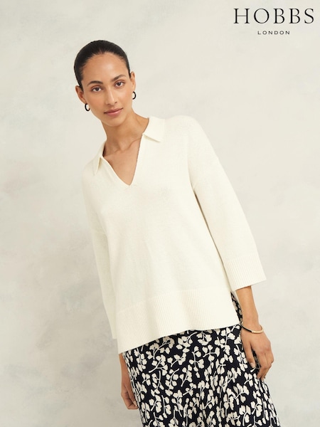Hobbs Cream Madelyn Jumper (AB9184) | €140