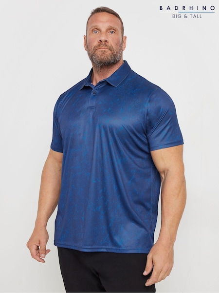 BadRhino Big & Tall Dark Blue Golf Polo Shirt (AB9200) | €45
