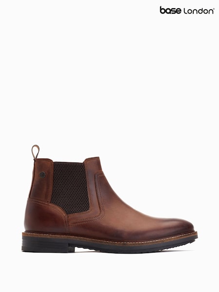 חום - Base London Dandridge Pull On Chelsea Boots (AB9215) | ‏377‏₪