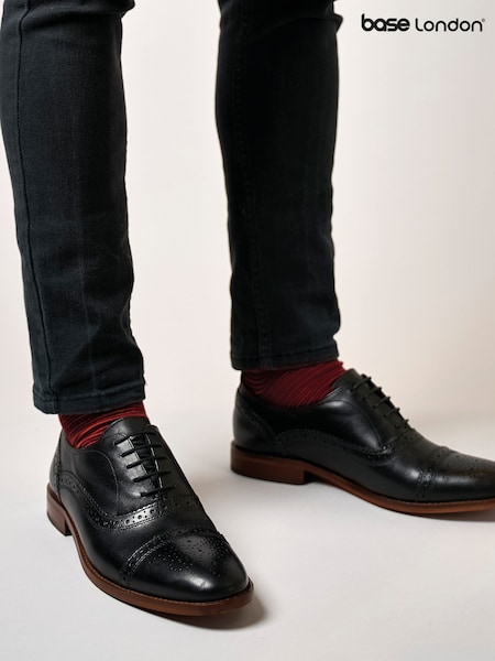 Base London Cast Lace-Up Brogue Shoes (AB9224) | 371 QAR