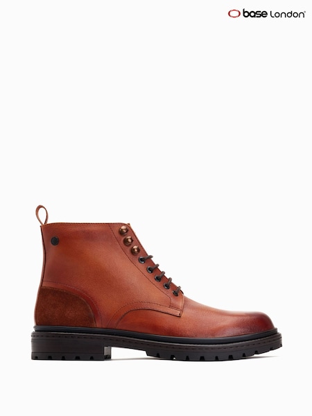 Bronz - Base London Dettori Cu șireturi Work Cizme (AB9234) | 469 LEI
