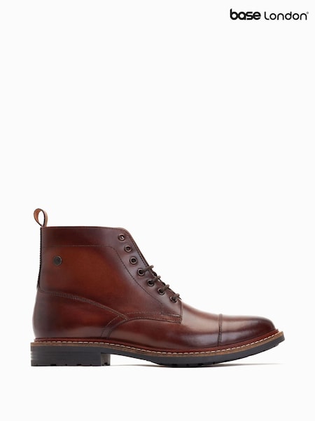 Base London Stake Lace Up Toe Cap Boots (AB9236) | ₪402