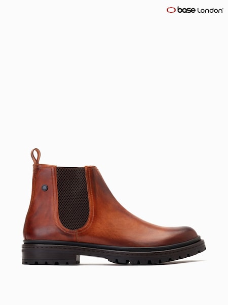 חום-אדמדם - Base London Walsh Pull On Chelsea Boots (AB9255) | ‏453‏₪