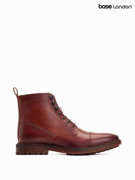 Bronz - Base London Banff Cu șireturi Bombeu Cizme (AB9257) | 417 LEI