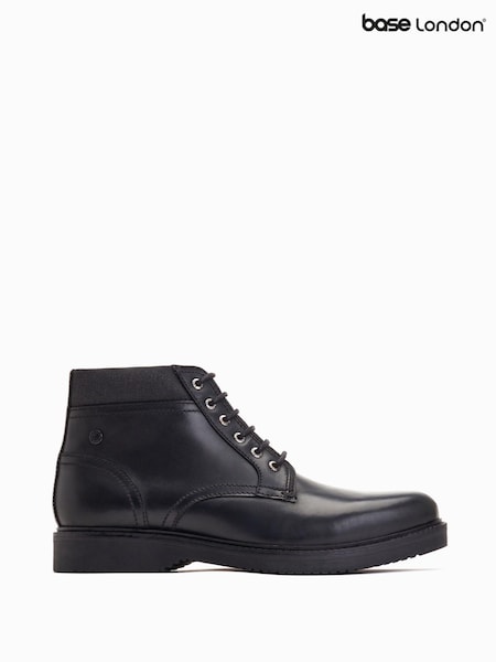 Negru - Base London Dugan Cu șireturi Chukka Cizme (AB9290) | 417 LEI