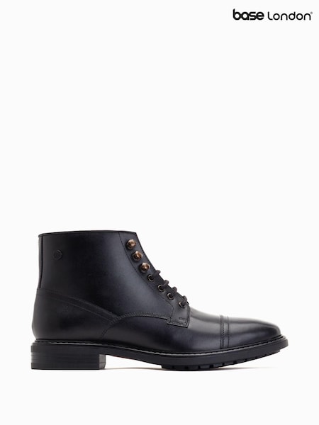 Base London Duke Lace Up Toe Cap Boots (AB9293) | ₪352