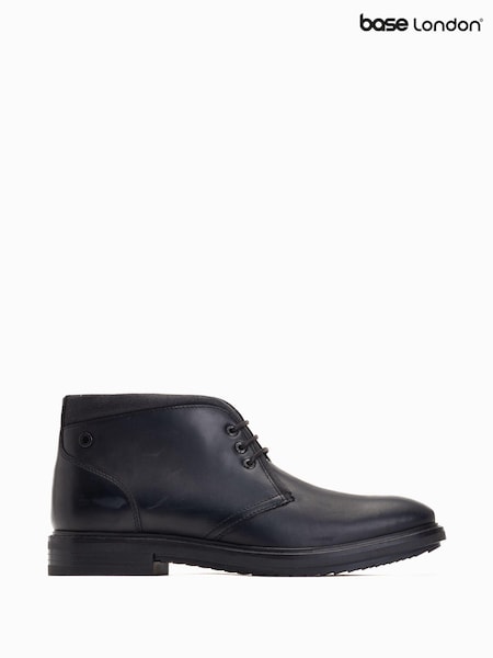 Negru - Base London Bartlett Cu șireturi Chukka Cizme (AB9298) | 391 LEI