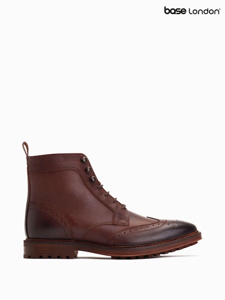 Maro - Base London Hemlock Cu șireturi Brogue Cizme (AB9301) | 417 LEI