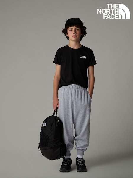 Negru subțire - Tricou în formă de dom pentru adolescenți The North Face Simple Dome (AB9482) | 134 LEI