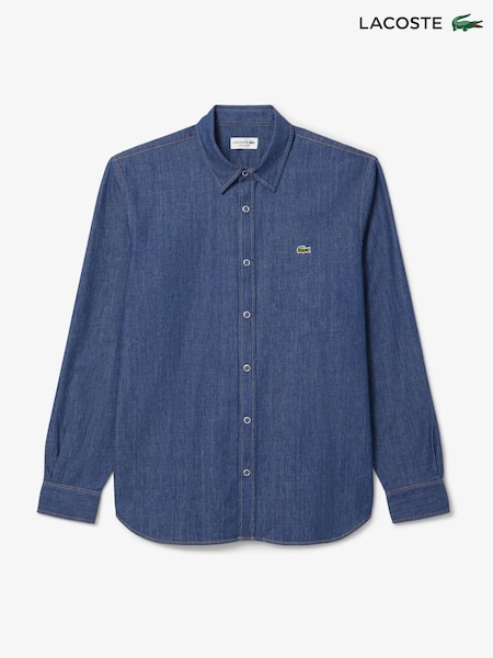 Lacoste Regular Fit Lightweight Indigo Denim Shirt (AB9608) | €170