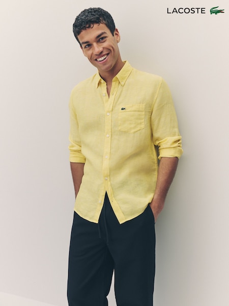 Lacoste Regular Fit Linen Shirt (AB9629) | LEI 931