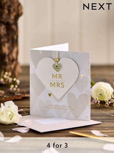 Mr and Mrs Est 2025 Keepsake Card (AB9649) | 156 грн