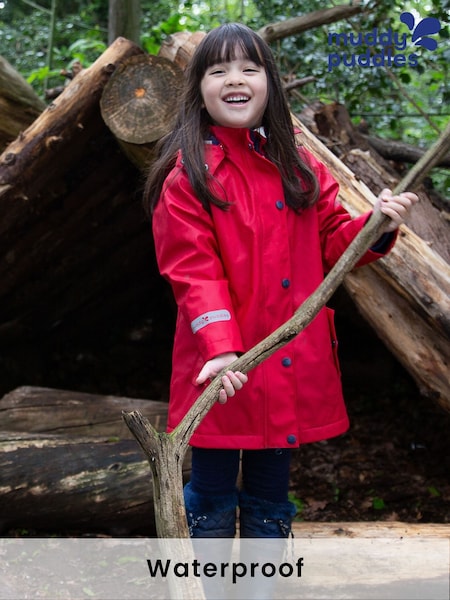 أحمر - Muddy Puddles Waterproof Insulated Puddleflex Jacket (AB9661) | ‏189 د.إ.‏