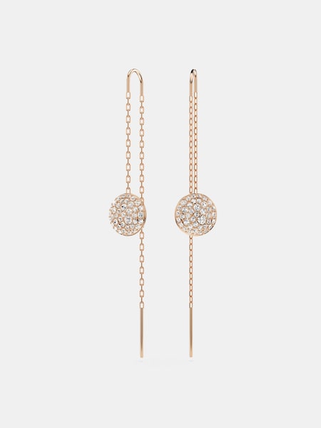 Swarovski White Rose Gold Tone Plated Meteora Drop Earrings (AB9744) | €101
