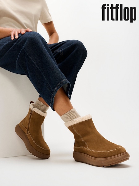 Brun - Fitflop Iq-comff Suede Relaxed Boots