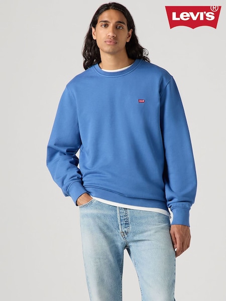 Sininen - Levi's® New Original 100% Cotton Sweatshirt (AC0404) | €87