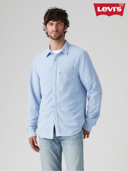 Blue Sunset 1 Pocket Standard Chambray Shirt (AC0409) | €86