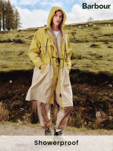 Barbour® Yellow Evie Showerproof Parka (AC0508) | €356
