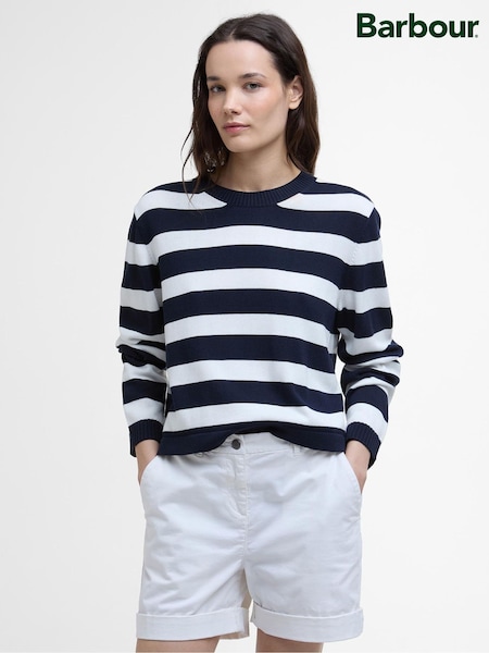 Barbour® Blue Bronya Knitted Jumper (AC0515) | €108