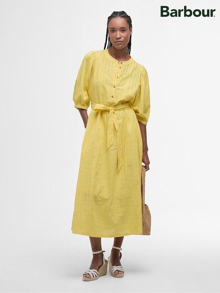 Barbour® Yellow Heidi Midi Dress (AC0527) | €198