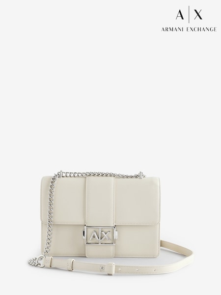 Armani Exchange Cream Logo Messenger Handbag (AC0555) | €252