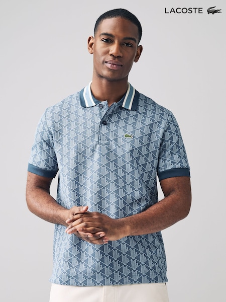 Lacoste Classic Fit Monogram Jacquard Polo Shirt (AC0695) | €154