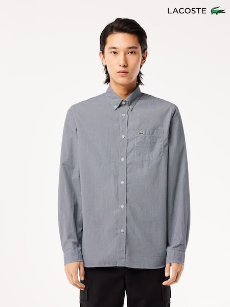 Lacoste Regular Fit Gingham Weave Poplin Shirt (AC0707) | €165