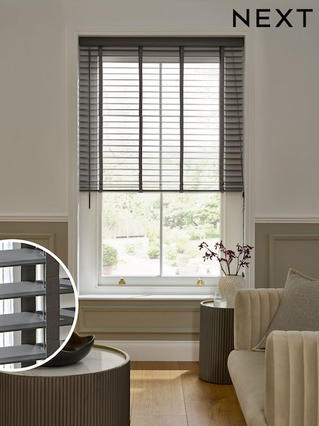 Dark Grey Valencia 50mm Slat Venetian Blind (AC0714) | €53 - €132