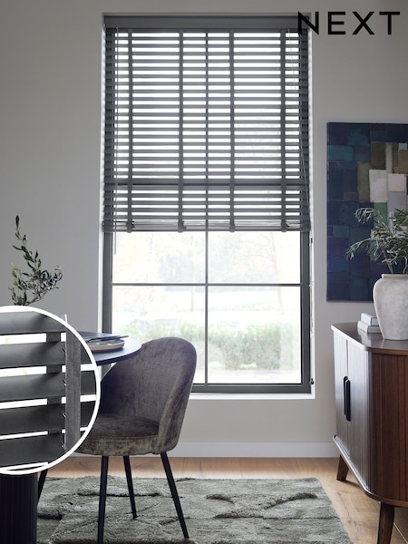 Charcoal Grey 50mm Slat Venetian Blind (AC0715) | €53 - €132