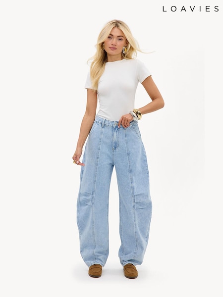 כחול  - Loavies Pure Devotion Balloon Jeans