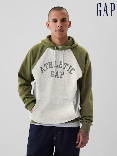 Gap Green/Grey Athletic Logo Hoodie (AC0834) | €27