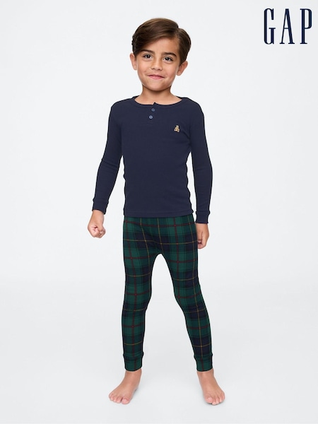 Gap Navy Blue Matching Family Christmas Kids Cotton Long Sleeve Pyjamas (6mths-5yrs) (AC1098) | €10.50