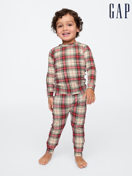 Gap Red Family Toddler Christmas Traditional Check Pyjamas (12mths-5yrs) (AC1099) | €12.50